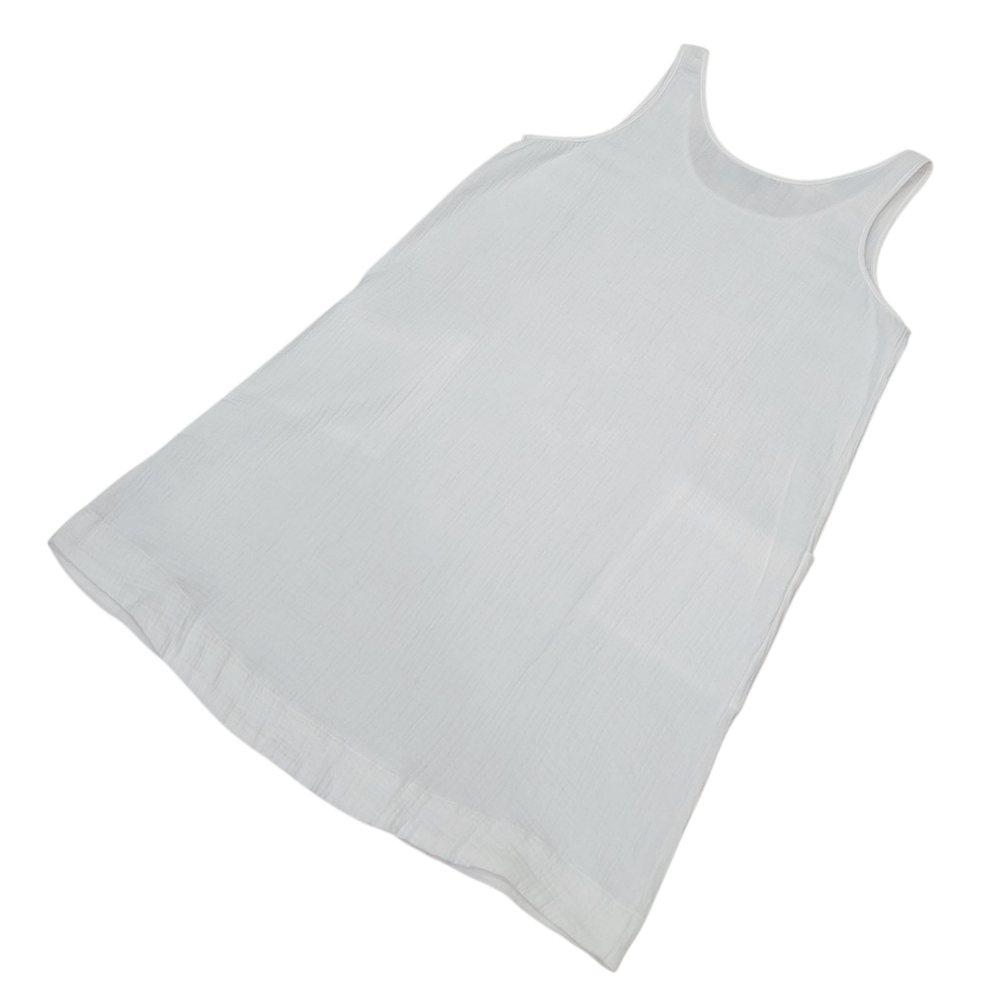 Aimee Kestenberg White Gauzy Waffle-knit Loungewear Cover-up Dress Women’s L - Picture 15 of 16
